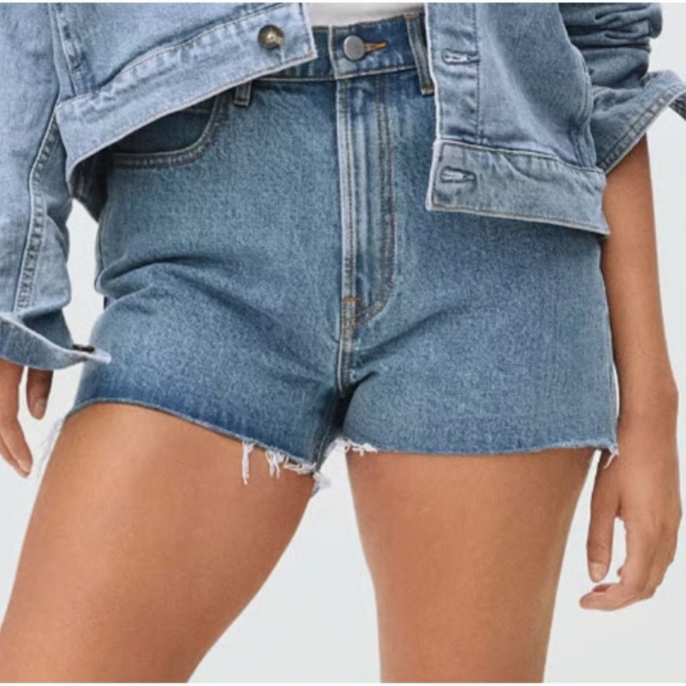Everlane The Way-High Denim Cutoff Shorts Blue Size 27